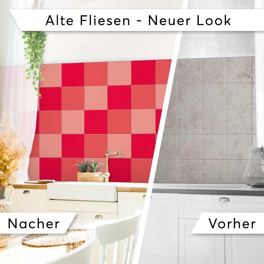 Fliesenmosaik I Klebefolie Fliesen Sticker Aufkleber Bad u. Küche Fliesen Wand Deko - Fliesen renovi