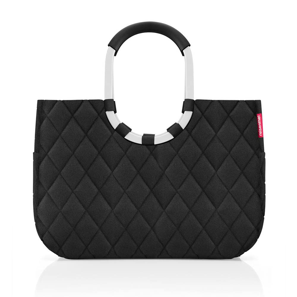 reisenthel loopshopper L – Stabile Tasche mit praktischen Fächern aus recycelten PET-Flaschen – Char