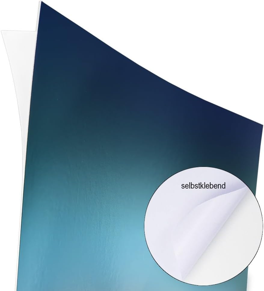 Ideen mit Herz Spiegelkarton | selbstklebend | Metallpapier | Klebe-Folie | Bastelpapier metallic |