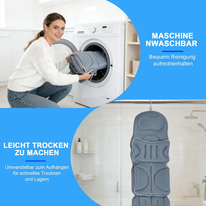 2 In 1 Badewannenkissen Ganzkörper 139*45cm+69*45cm,Mit Kinderbadekissen | Abnehmbares,Mit Saugnäpfe
