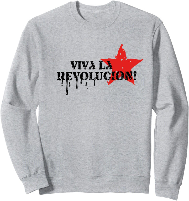 Viva la revolucion, Zitat, Spruch, Anarchie, Pirat, Punk Sweatshirt