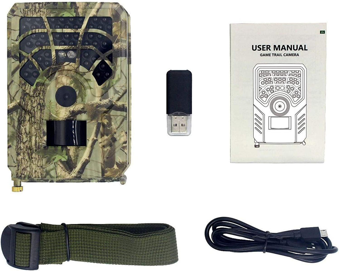 zalati Trail-Kamera, 12 MP, 720 P, wasserdicht, 64 IR-LED-Nachtsicht, 15 m, Bewegungsaktivierung, fü