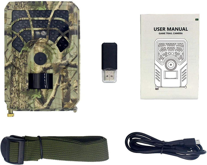zalati Trail-Kamera, 12 MP, 720 P, wasserdicht, 64 IR-LED-Nachtsicht, 15 m, Bewegungsaktivierung, fü
