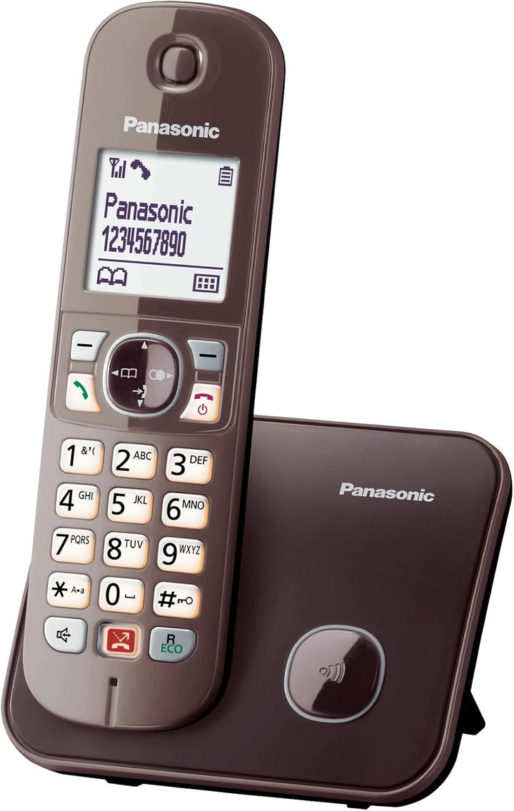 Panasonic KX-TG6851GA Schnurlostelefon (Bis zu 1.000 Telefonnummern sperren, übersichtliche Schriftg