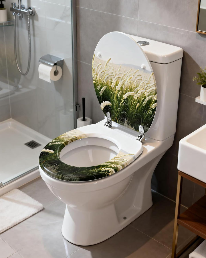 Ribelli WC Sitz mit Absenkautomatik, Toilettendeckel O-Form in Viele Motiven, Klodeckel Einfache Mon