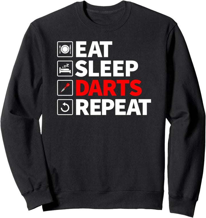 Dart - Eat Sleep Darts Repeat Sweatshirt