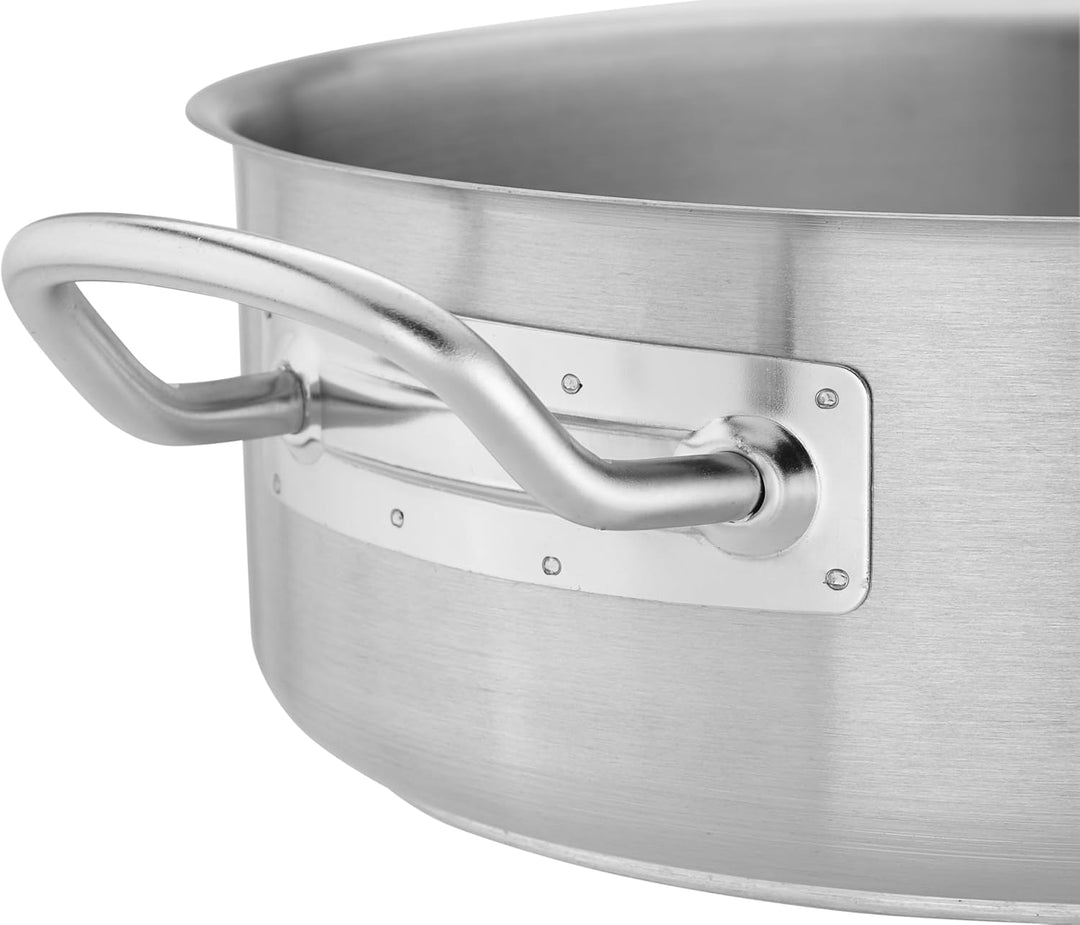 TECHNICA PRESTONA Topf Induktion 2,2 l – Kochtopf aus Edelstahl ⌀200 mm mit Deckel – Dreischichtbode