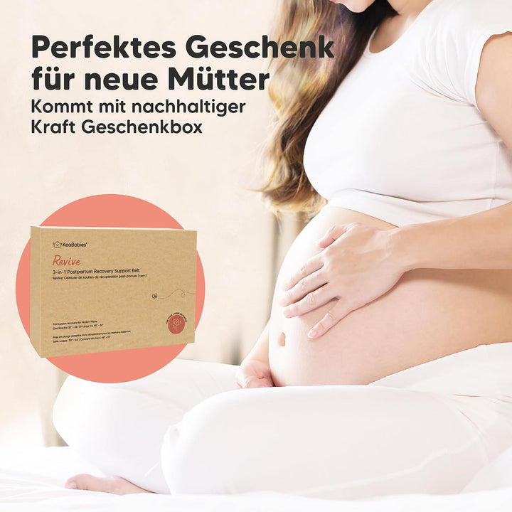 KeaBabies Revive 3 in 1 Postpartum Gürtel für Damen - Bauchgurt nach Geburt Kaiserschnitt, Rückbildu