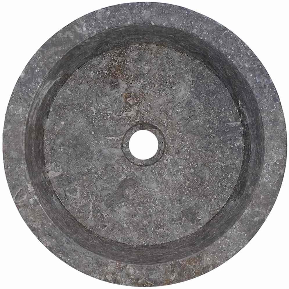 vidaXL Waschbecken Aufsatzwaschbecken Waschtisch Waschplatz Waschschale Handwaschbecken Naturstein B