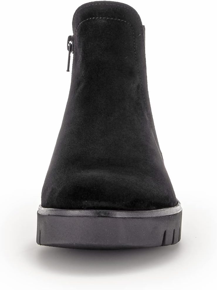 Gabor Damen Chelsea Boots, Frauen Stiefeletten,Komfortable Mehrweite (H) 38 EU Weit Schwarz, 38 EU W