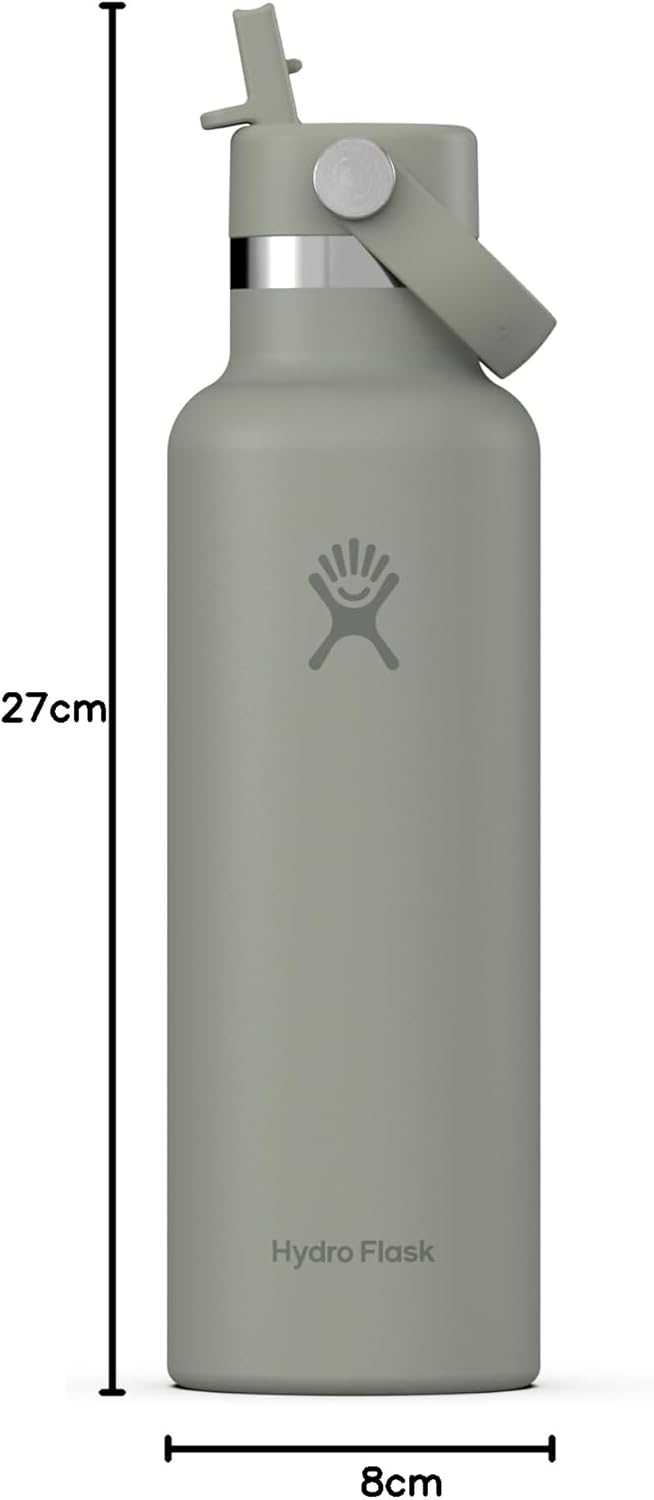 Hydro Flask - Standard Mouth Water Bottle 621 ml (21 oz) - Vacuum Insulated Stainless Steel Water Bo