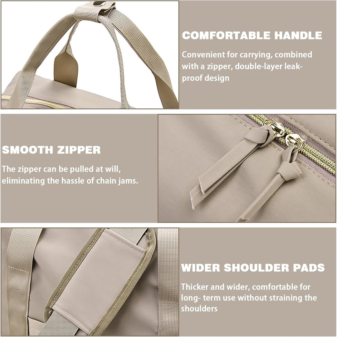 Multifunktionale Wickeltasche Gross, Mommy Bag Schultertasche mit Schnulleretui, Wasserdichte Baby W