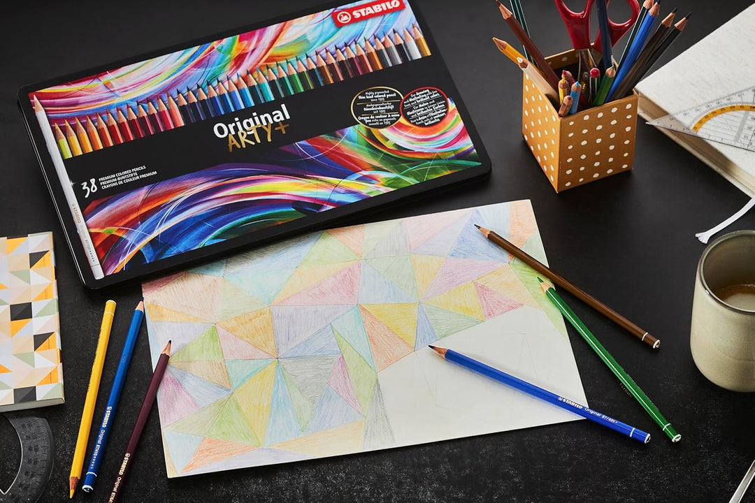 Premium-Buntstift - STABILO Original - ARTY+ - 24er Metalletui - mit 24 verschiedenen Farben, 24er M