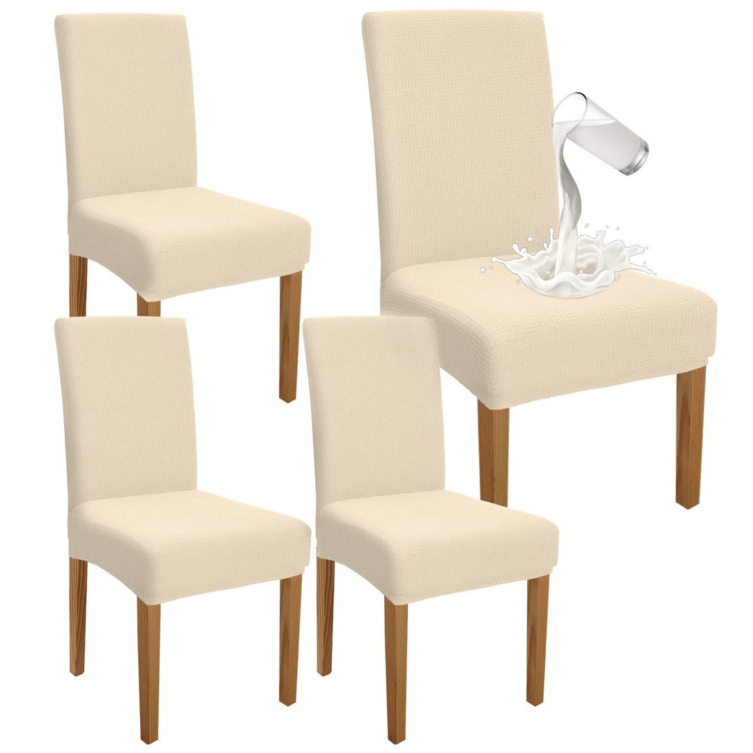 Granbest Premium Wasserdicht Esszimmer Stuhl Abdeckungen Satz Von 4, Stretch Hohen Zurück Stuhlhusse
