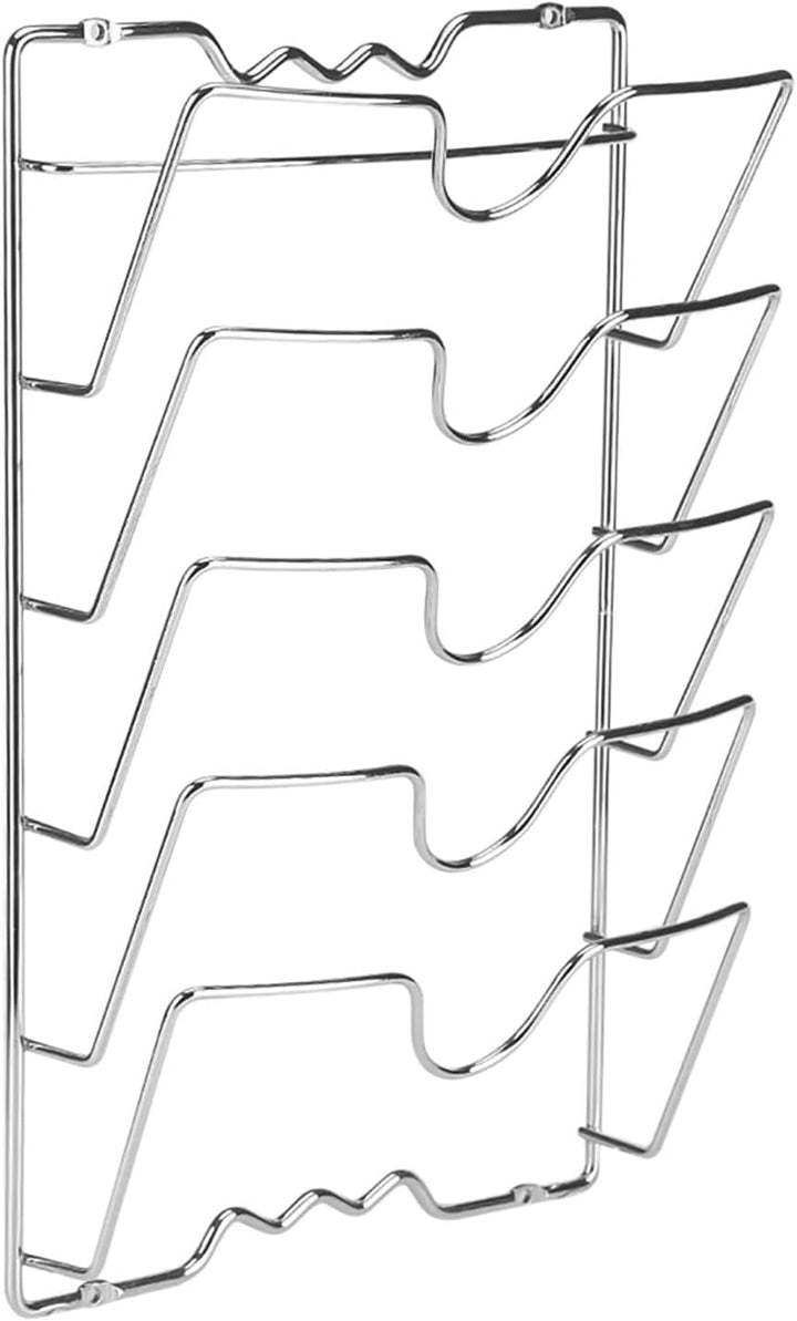 Topfdeckelhalter wand, praktische Küchenutensilien für Topf, Wand oder Tür montiert Chromoberfläche