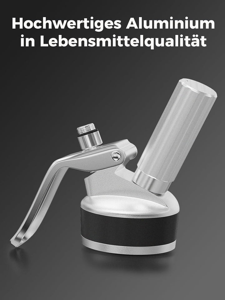 SimCoker Aluminium Sahnesäulenaufsatz, Ersatzteil Kopf für Sahnezubereiter,Sahnesäulenaufsatz mit De