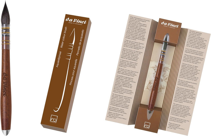 da Vinci Watercolor 499DV Silverpoint Aquarell-Pinsel, schwarz, 3