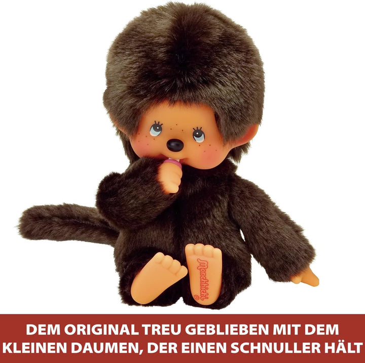 BANDAI - Monchhichi - Kuscheltier Monchhichi Original - Ikonisches Affenkuscheltier der 80er Jahre,