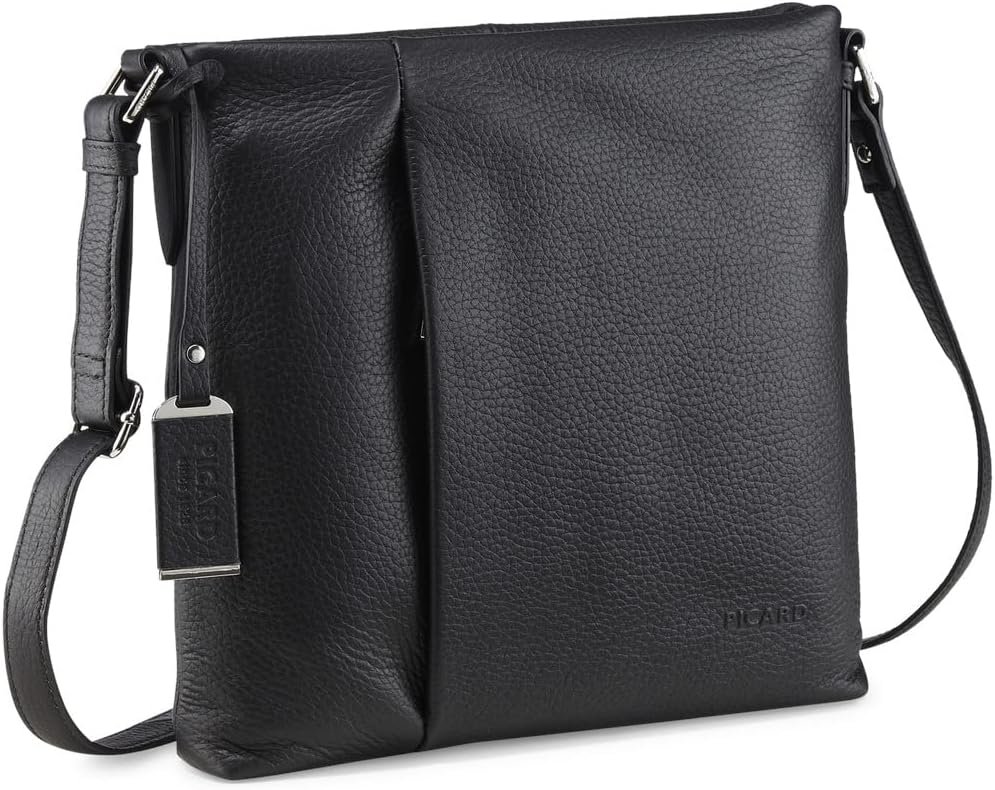 Picard Damen Schultertasche PURE aus Echtleder Mittel | mit Reissverschluss | Schultertasche | Allta