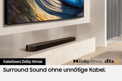 Samsung HW-Q935GD 9.1.4-Kanal Q-Soundbar für TV-Geräte, 2.0.2-Kanal-Rücklautsprecher, Bluetooth-Laut