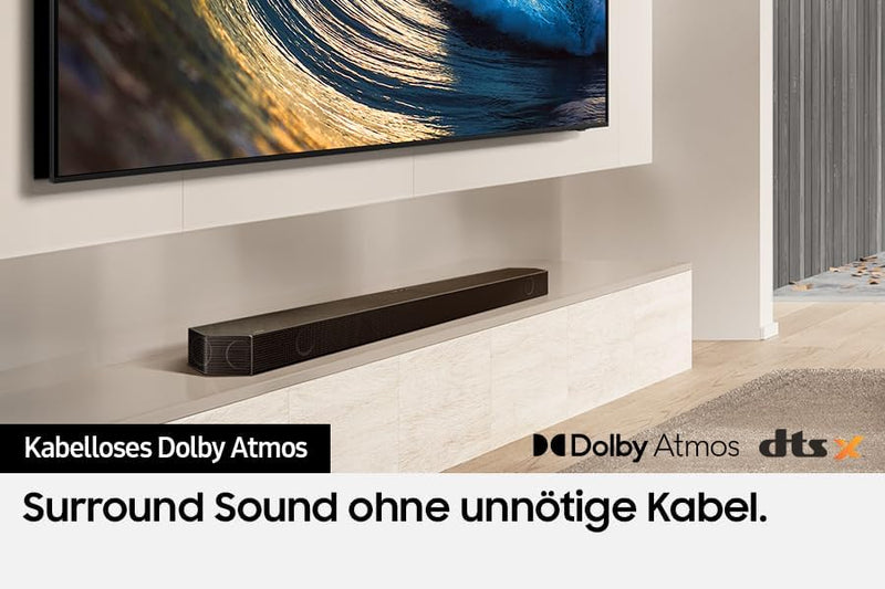 Samsung HW-Q935GD 9.1.4-Kanal Q-Soundbar für TV-Geräte, 2.0.2-Kanal-Rücklautsprecher, Bluetooth-Laut