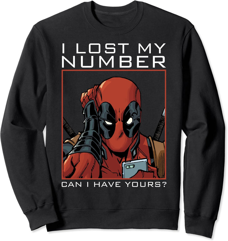 Marvel Deadpool I Lost My Number Can I Have Yours Sweatshirt