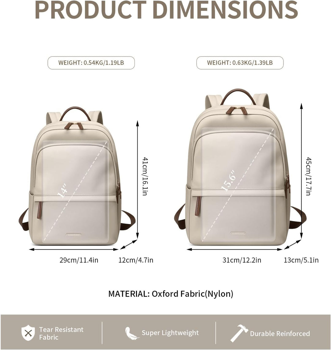 GOLF SUPAGS Laptop-Rucksack Damen, schlanke Computertasche, Arbeit, Reisen, College-Rucksack, Geldbö