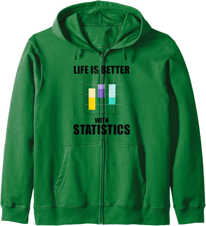 Lustiger Spruch Leben mit Statistik Datenanalyst Kapuzenjacke