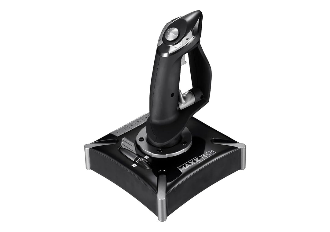 Maxx Tech HOTAS Pro Flight Combo Kit für PC, Xbox & PS4, Joystick - 8-Wege-HAT-Schalter, Schnellfeue