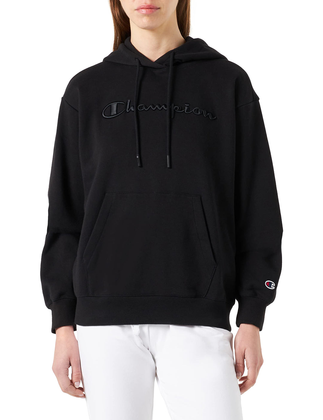 Champion Damen Kapuzenpullover XL Schwarz, XL Schwarz