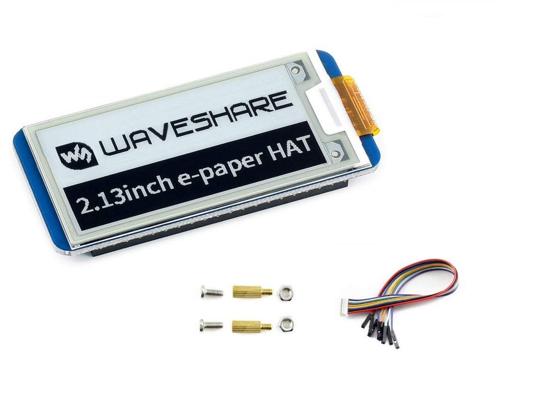 waveshare 2.13inch E-Paper Display HAT V4 Version 250x122 Resolution 3.3V/5V Two-Color e-Ink Display