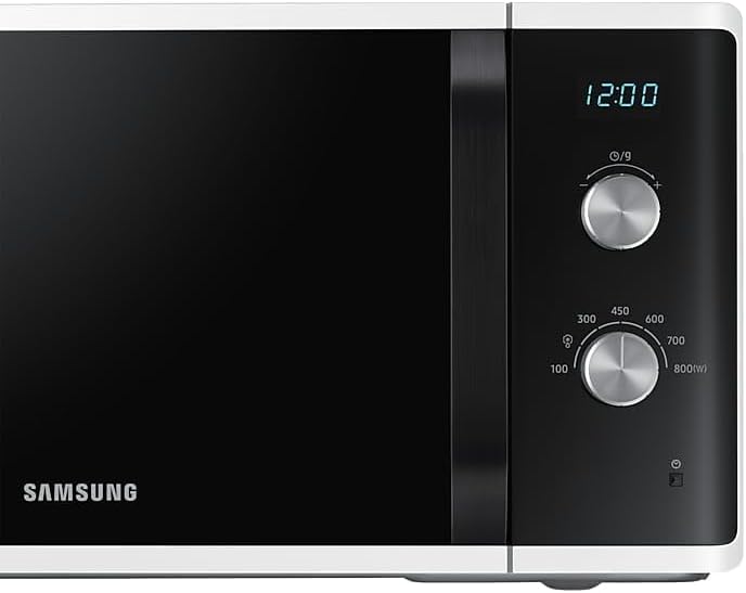 Samsung MW3500 Mikrowelle MS23K3614AW/EG / 800 W / 23 L Garraum / 48, 9 cm Breite / Kratzfester Kera