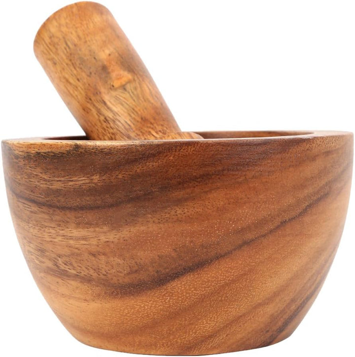 Premier Kora Mörser & Stössel, Akazienholz 15 x 15 x 9 cm, 15 x 15 x 9 cm