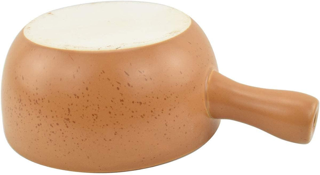 HASAYAKI Feuerfeste Keramik-Käse-Fondue-Pfanne,gelb,22,5cm Durchmesser.2,5 l Fassungsvermögen.Wärmeb