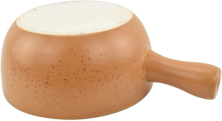 HASAYAKI Feuerfeste Keramik-Käse-Fondue-Pfanne,gelb,22,5cm Durchmesser.2,5 l Fassungsvermögen.Wärmeb