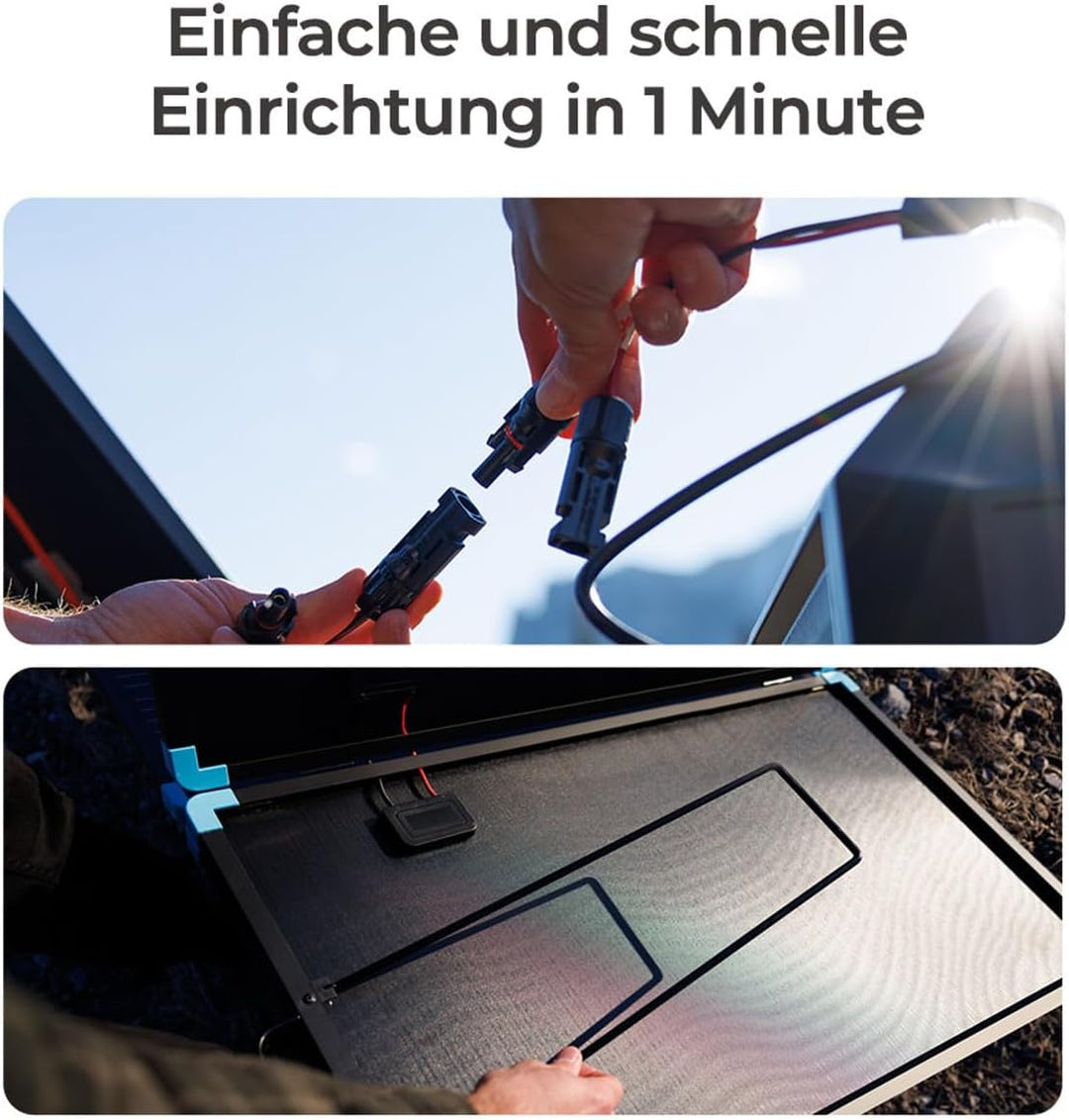 Renogy Light Suitcase 220W Solarpanel, Kompakt und Leicht 220W solarmodul für RV Marine Rooftop Farm