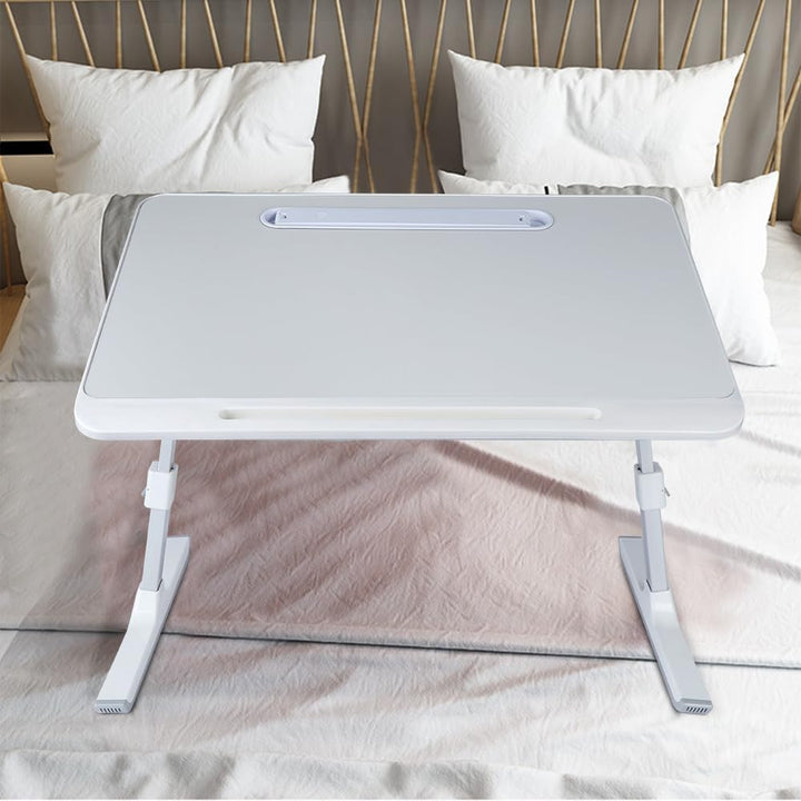 OHMG Betttisch, Laptop-Ständer, faltbar, höhenverstellbar, grosser Betttisch zum Arbeiten, Lesen und