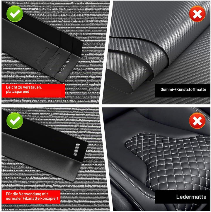 3 Stück Kofferraum Organizer Klett, 30 * 4 * 5 CM Gepäckfixierung Kofferraum Klett, Kofferraum Klett
