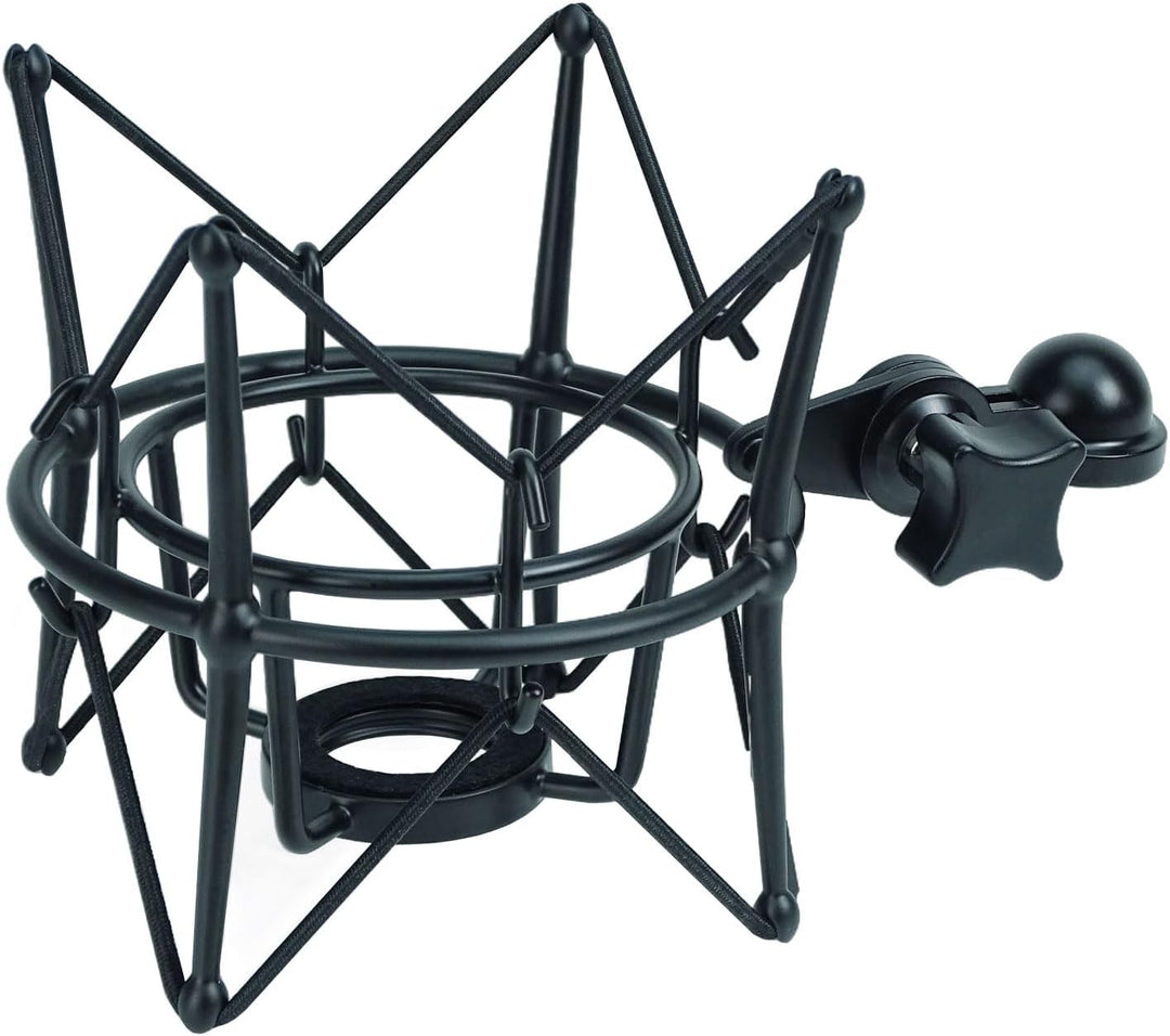 keepdrum MS090B Multispinne Mikrofonspinne für verschiedene Mikrofone Schwarz, Schwarz