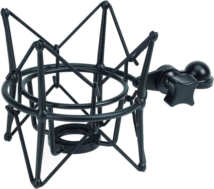 keepdrum MS090B Multispinne Mikrofonspinne für verschiedene Mikrofone Schwarz, Schwarz