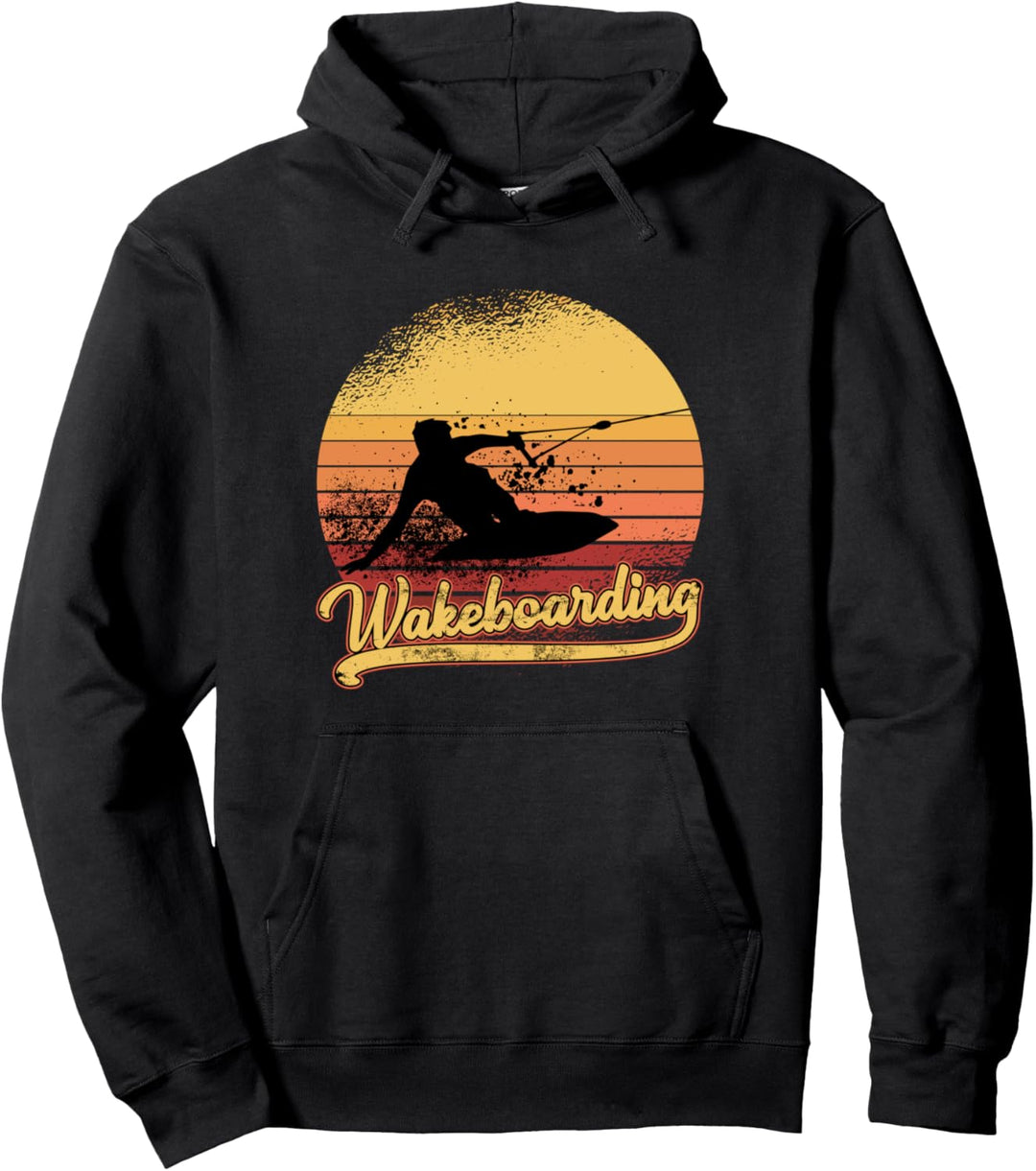 Wakeboard Sonnenuntergang Wakeboarden Wakeboarding Pullover Hoodie