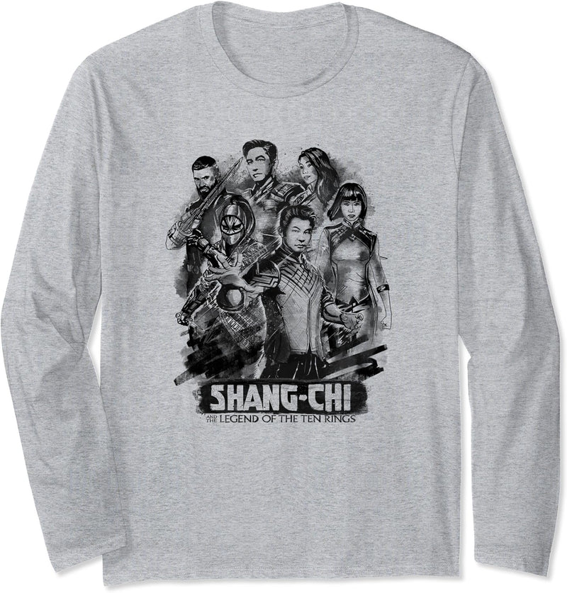 Marvel Shang-Chi Inked Poster Langarmshirt