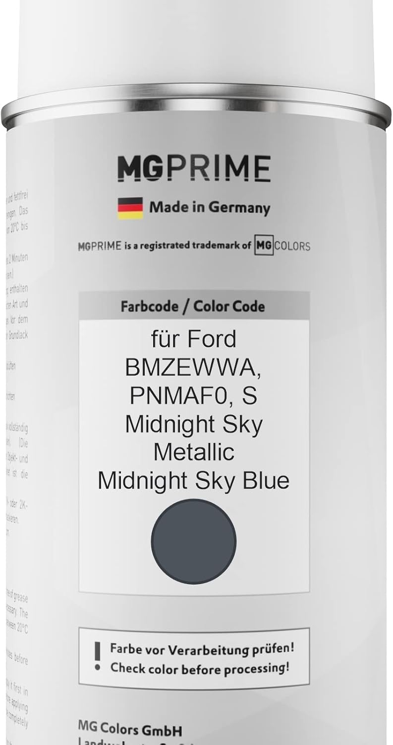 MG PRIME Autolack Sprühdosen Set für Ford BMZEWWA / PNMAF0 / S Midnight Sky Metallic/Midnight Sky Bl