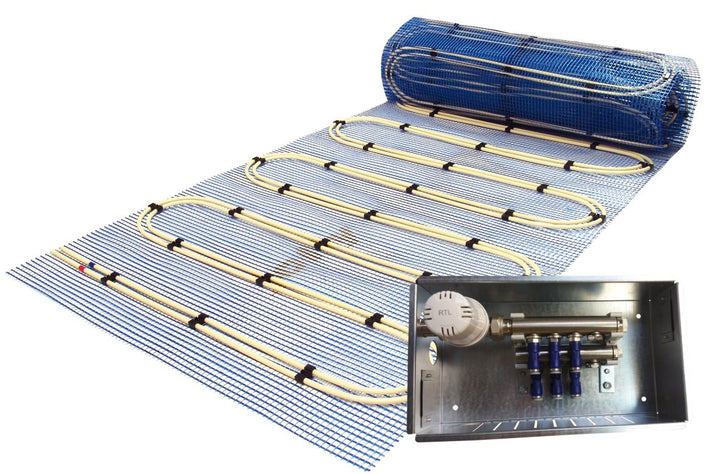 Jollytherm 10250 Aquaheat Professional Doppelrohr Warmwasser Fussbodenheizung Komplettpaket Paket A