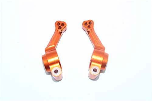 GPM for Traxxas Rustler 4X4 VXL (67076-4) Aluminum Rear Knuckle Arm - 2Pc Set Orange