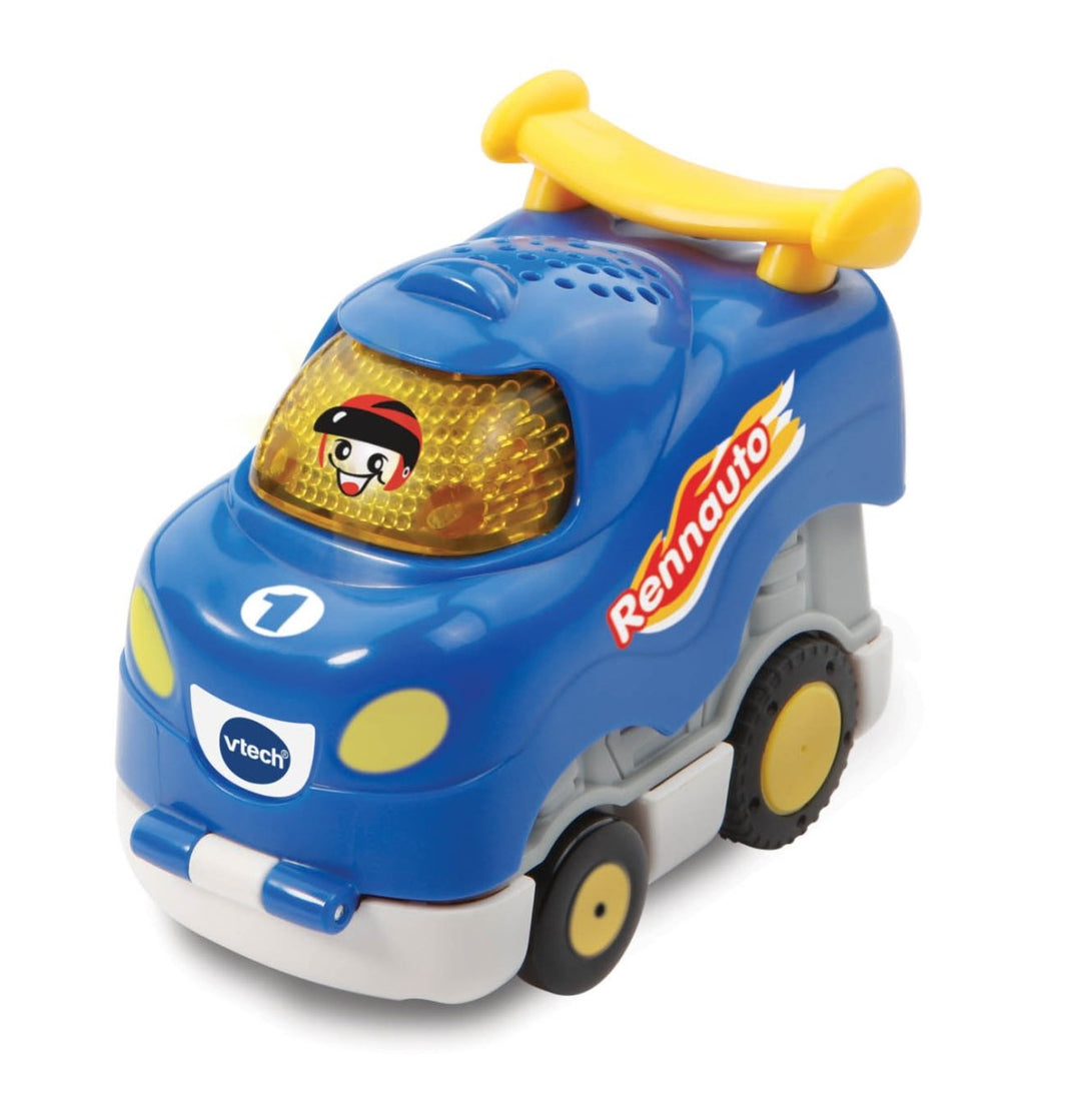 VTech TUT TUT Baby Flitzer - Press and Go Rennauto – Spielzeugauto mit Musik, aufleuchtender Taste u
