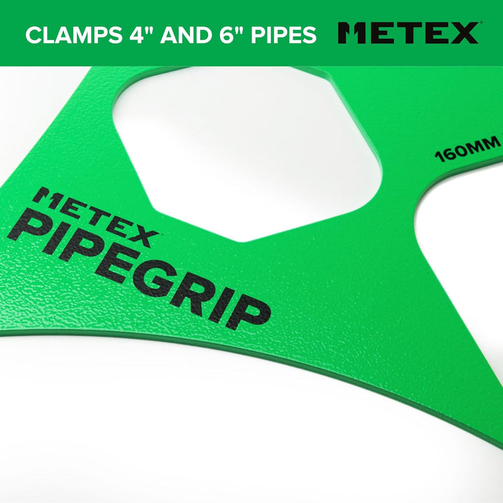 Metex PipeGrip Rohrschelle – für 110 mm & 160 mm Abfluss- und Bodenrohre – robuster Stahl