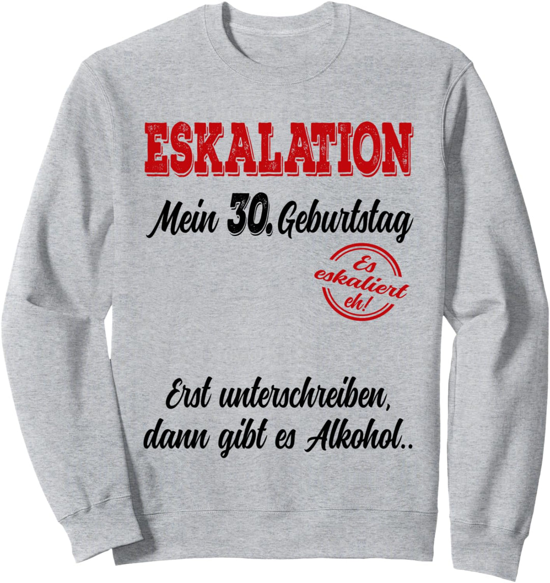 30. Geburtstag Mann Frau 30 Jahre Party Gästebuch Geschenk Sweatshirt