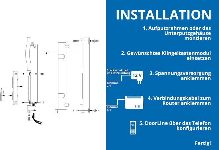 DOORLINE 150810 Classic Weiterentwicklung der T01/02. Macht TK-Anlage/Router zur Türsprechanlage, er
