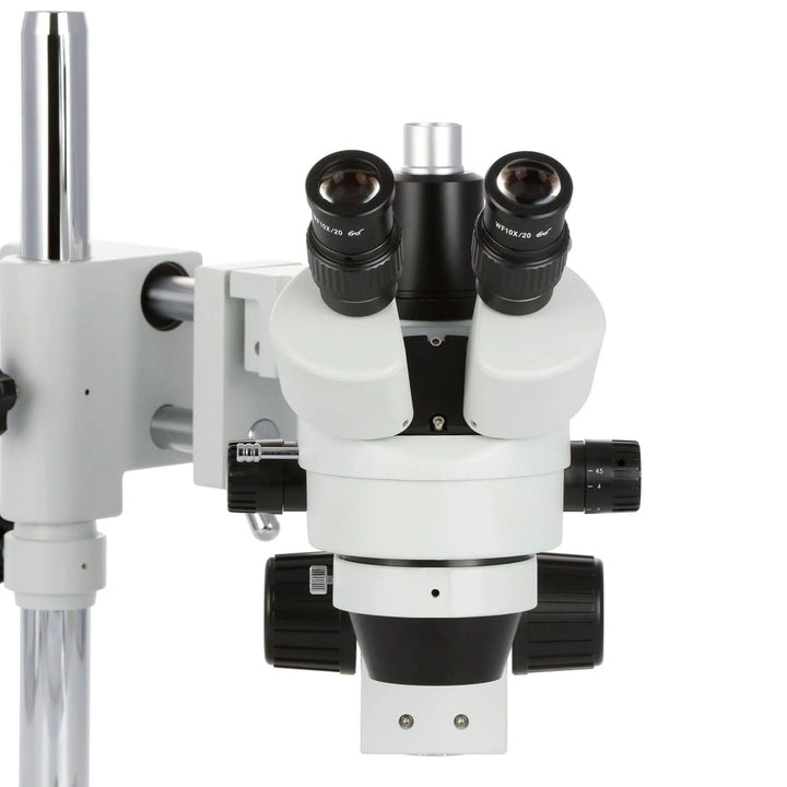 AmScope SM-4T-80S-M Trinokulares Stereomikroskop mit 80-LED-Licht und 1.3 MP USB-Digitalkamera, 7X-4